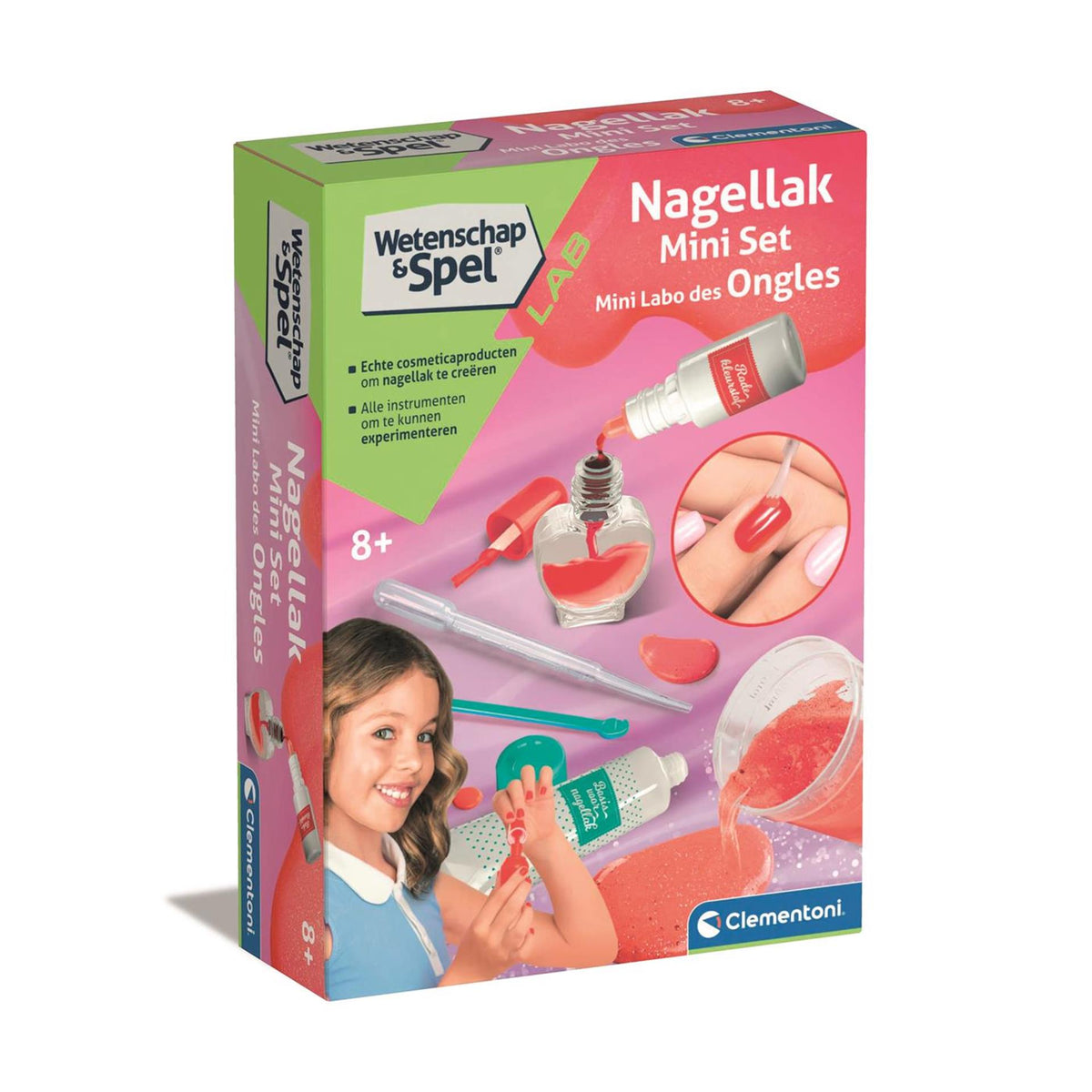 Nauka i gry Clementoni - mini zestaw lakierów do paznokci