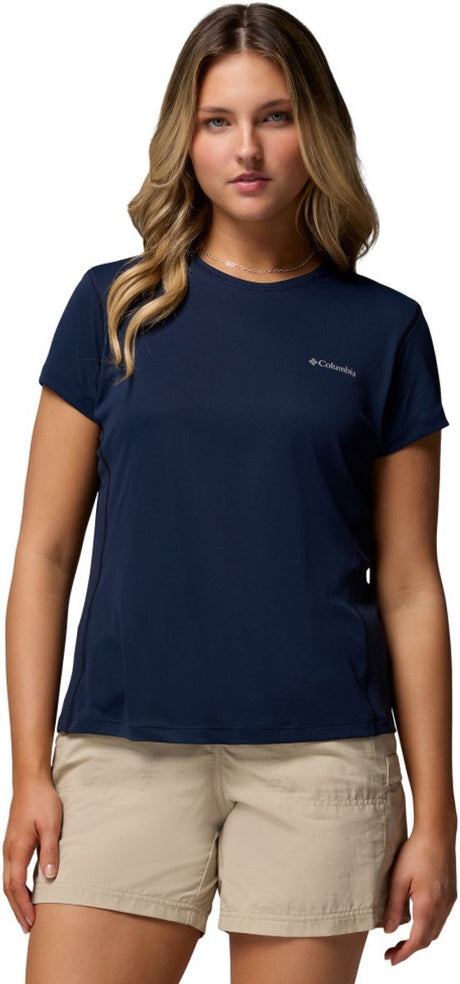 Damska koszula outdoorowa Columbia Zero Rules™ Light SS Crew - kolegiata granatowa