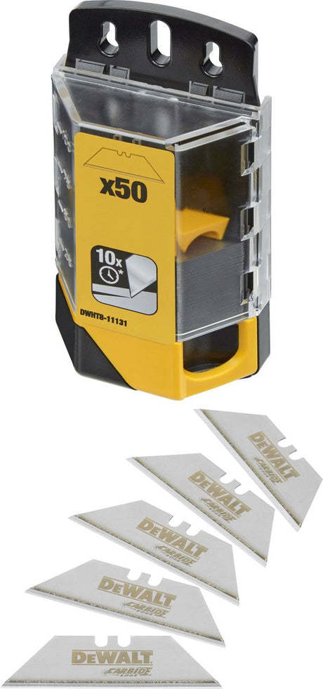 Dewalt dwht8 serie - trapezium vervangmes - 50 stuks - met carbide rand