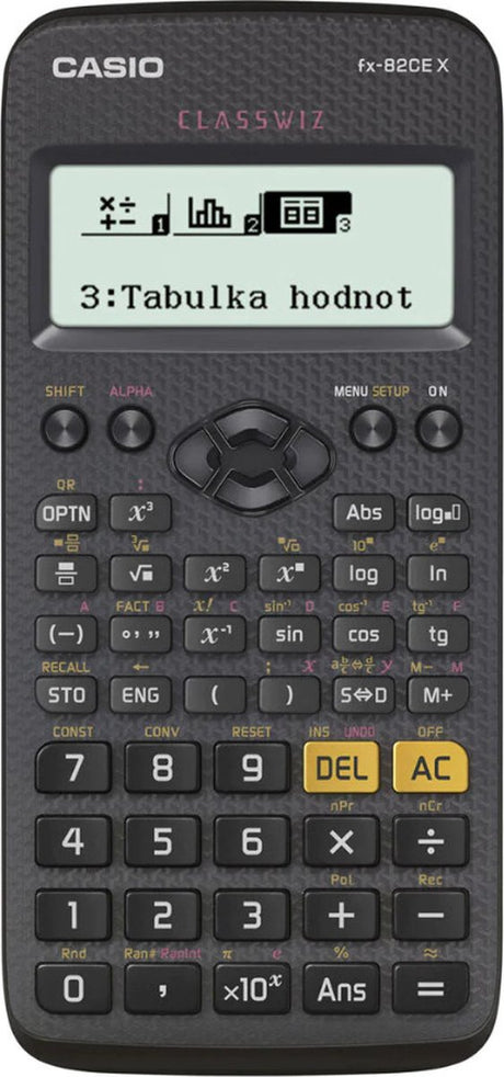 Casio fx-82cex - kalkulator szkolny - naukowy - plastikowy - czarny