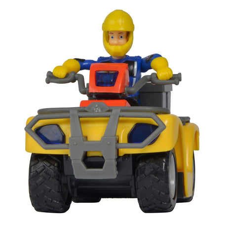 Zabawkowy quad strażacki Sam Simba z figurką i pojazdem akcji.