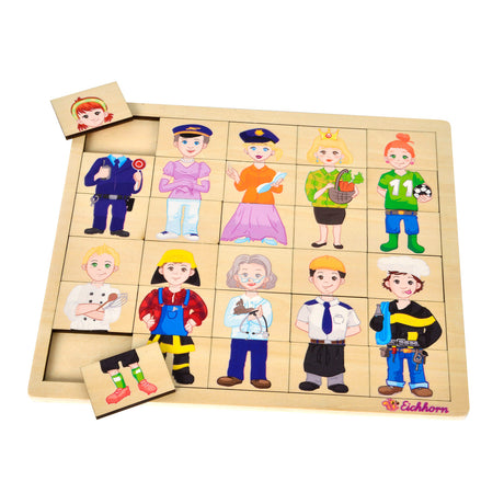 Puzzle drewniane Eichhorn - zawody, 30 szt.