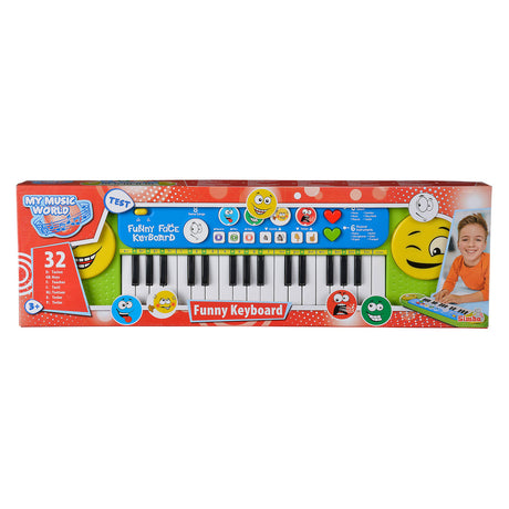 Klawiatura z uśmiechem na twarzy Simba, mój świat muzyki