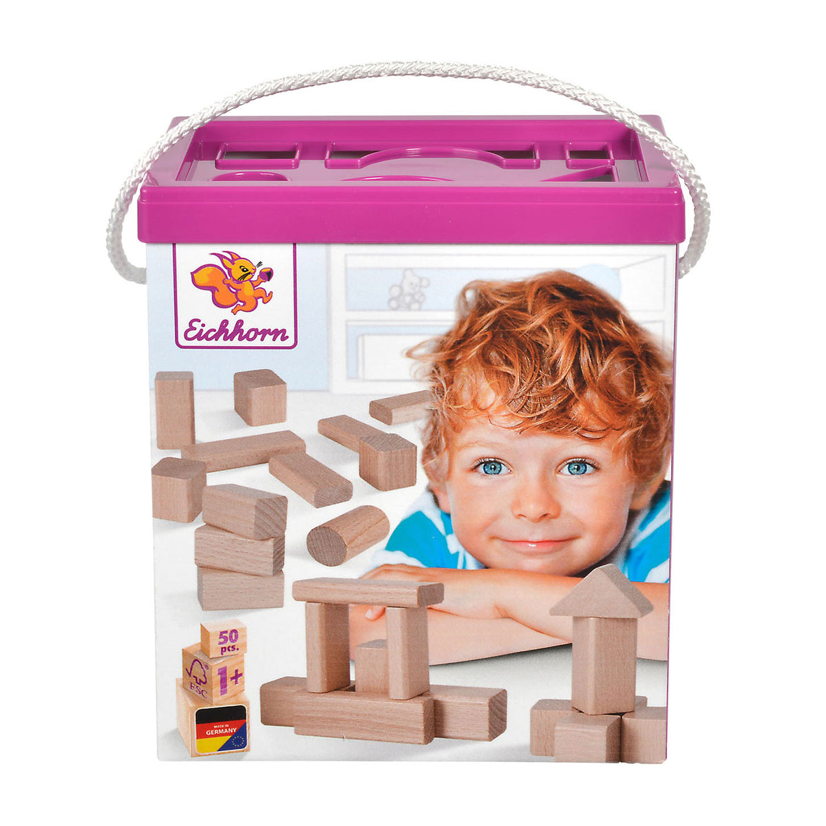 Eichhorn Wooden Blocks, 50dlg.