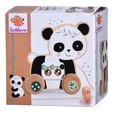 Drewniana panda pociągowa Eichhorn