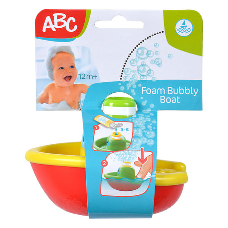 Zabawkowa łódka do kąpieli ABC z bąbelkami - kolorowe zabawki do kąpieli.