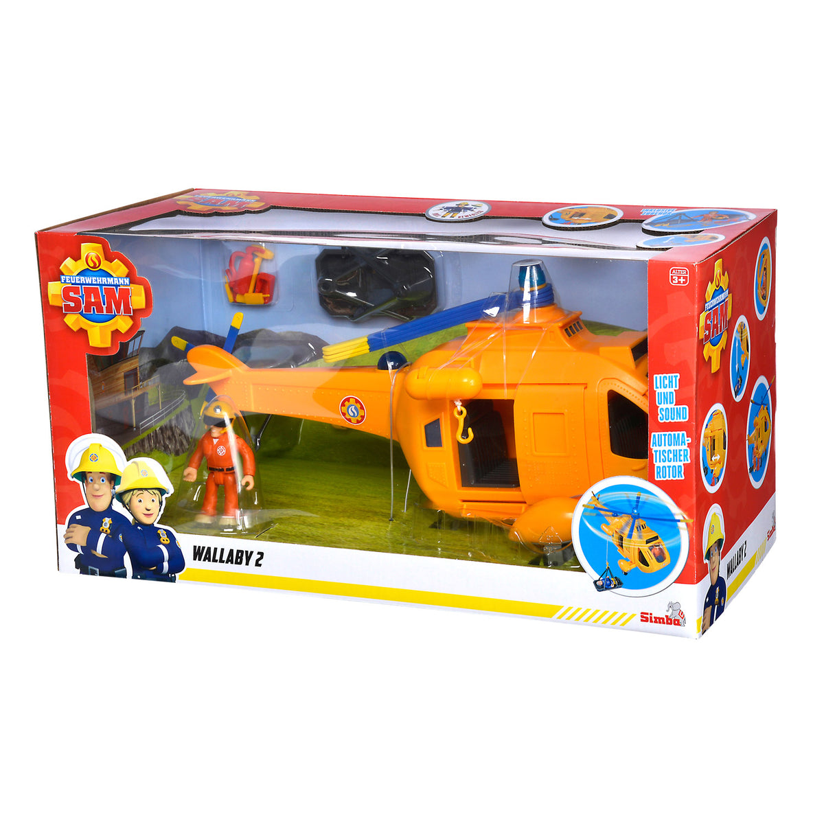 Figurka helikoptera Mef strażaka Sama Wallaby 2 Simba