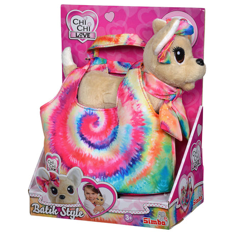 Pluszowy szczeniak Simba Chi Chi Love w torbie w stylu batiku