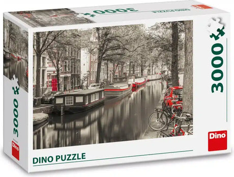 Puzzle Dinotoys z kanałem w Amsterdamie 3000 elementów