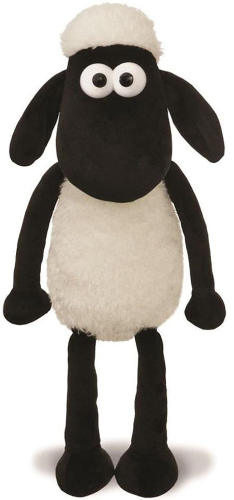 Seria Aurora Baranek Shaun - przytulanka Baranek Shaun - 30 cm - biało-czarny - miękki materiał