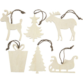 Creativ Company Ornaments Nurks, 6st.