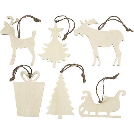 Creativ Company Ornaments Nurks, 6st.