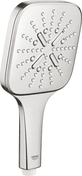 Grohe rainshower smartactive cube 130 handdouche - 3 straalsoorten - supersteel - 26582dc0