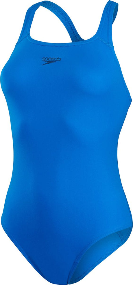 Damski sportowy strój kąpielowy z medalistą Speedo eco+ - niebieski