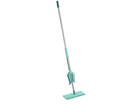 Wycieraczka podłogowa Leifheit Picobello m micro duo z rączką - szerokość wycierania 33 cm - turkusowo - szara