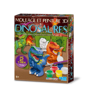 Odlewanie gipsu 4m i malowanie dinozaurów 3D