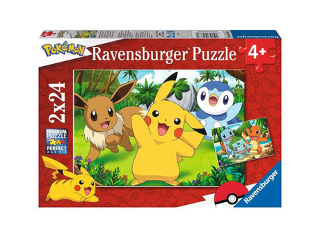 Puzzle Ravensburger - Pikachu i jego przyjaciele, 2x24szt.