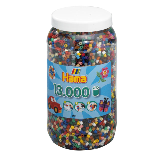 Koraliki do naprasowania Hama midi w doniczce - mix (067), 13 000 szt.