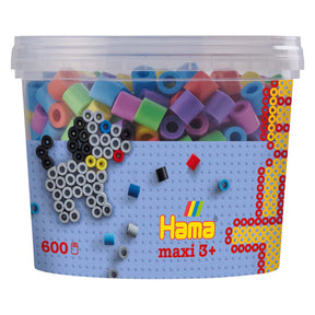 Hama Iron Beads Maxi w Bak - Pastelmix (050), 600st.