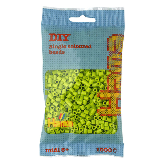Koraliki do naprasowania Hama midi - limonka (104), 1000 szt.