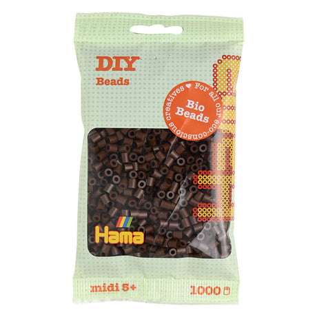 Koraliki do naprasowania Hama midi bio - brązowe (012), 1000 szt.