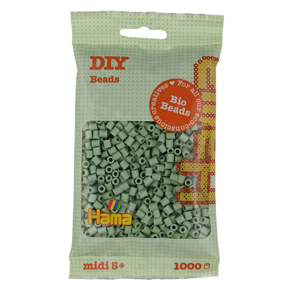 Koraliki do naprasowanki Hama midi bio - eukaliptus (101), 1000 szt.