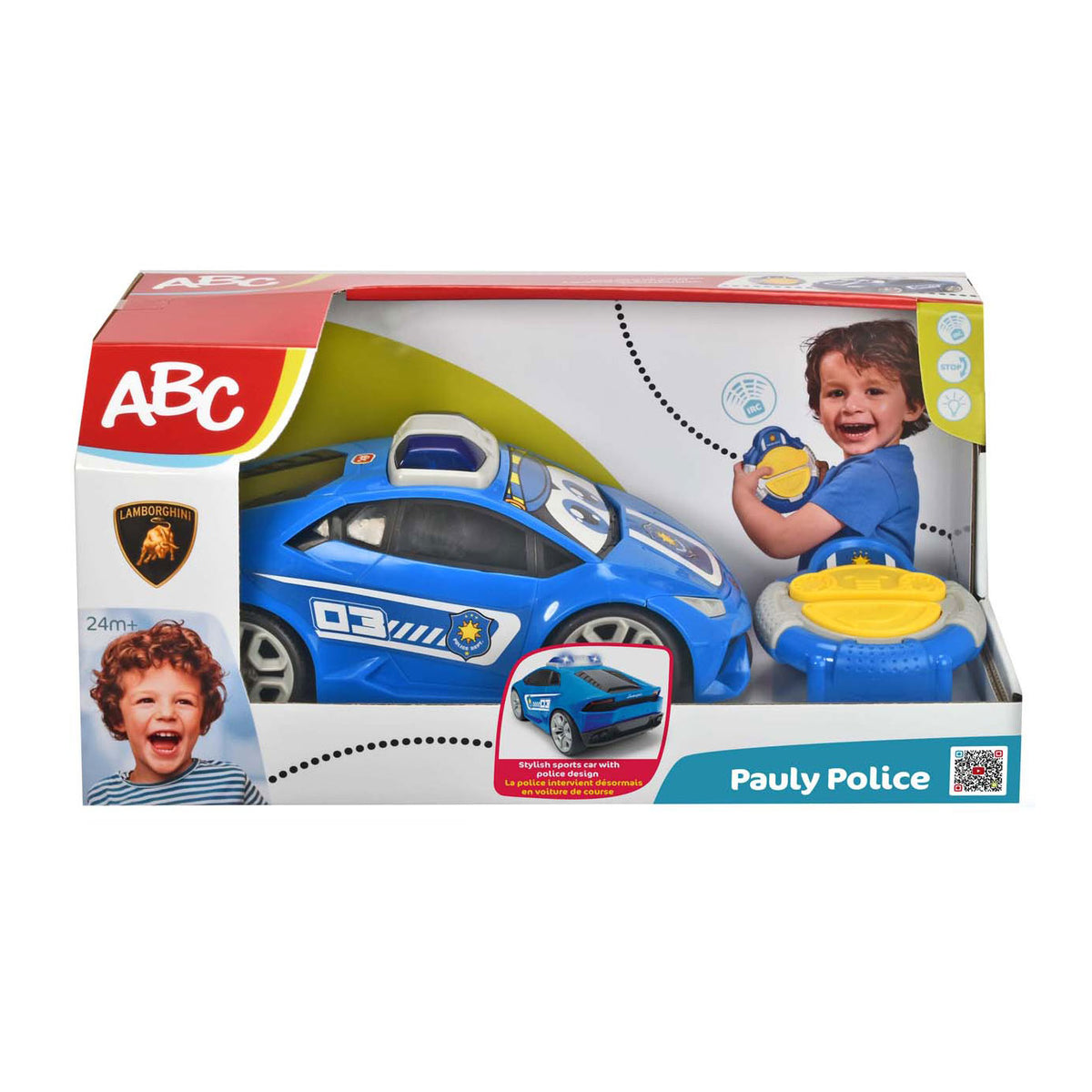 Zabawki Dickie ABC IRC Pauly policja 27 cm - sterowany samochód