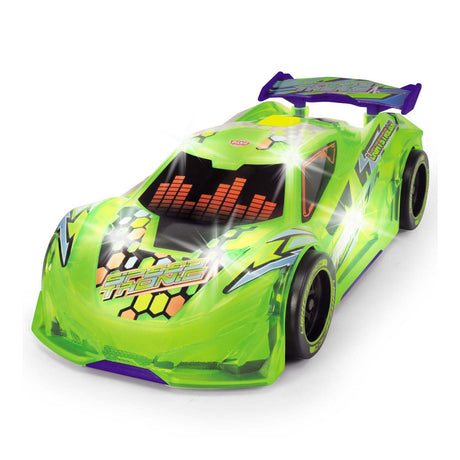 Zielony samochód wyścigowy Dickie Speed tronic