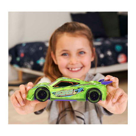 Zielony samochód wyścigowy Dickie Speed tronic