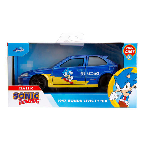 Zabawki Jada Sonic 1997 Honda Civic Type-R 1:33