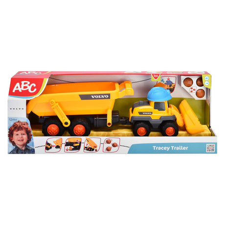 Dickie Simba - abc - przyczepa Tracy - koparka - wywrotka - volvo - światło i dźwięk - od 1 roku
