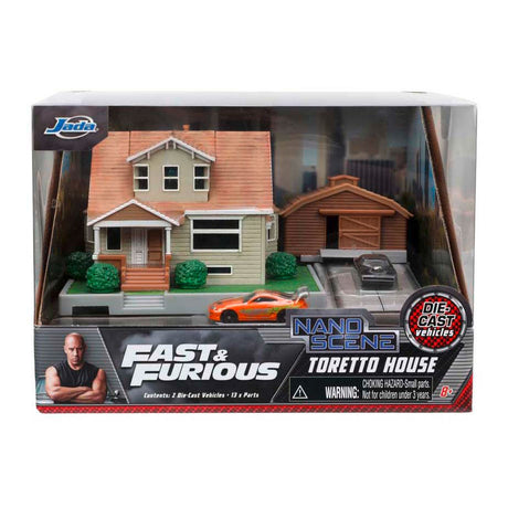 Diorama domu Jady Fast Furious Nano Dom z pojazdami