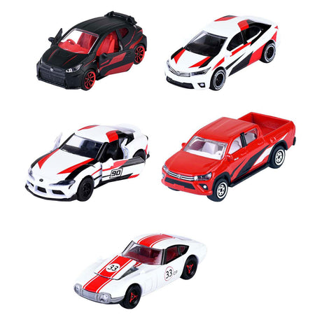 Zestaw wyścigowy Majorette Japan, 5 sztuk.