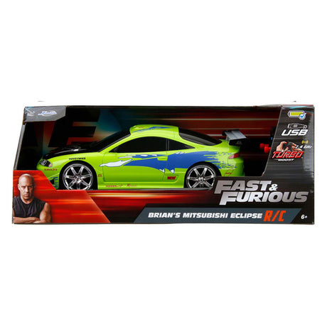 Zabawki Jada - samochód zdalnie sterowany Fast Furious 1995 Mitsubishi 1:16 - miniaturowy pojazd - samochód zdalnie sterowany - samochód radiowy