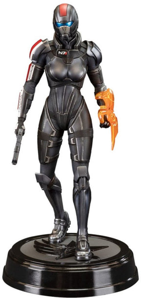 Statua z pcv z efektem masy ciemnego konia, dowódczyni Jane Shepard, statua 23 cm