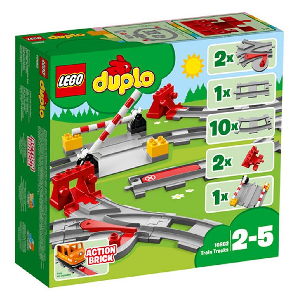 LEGO DOPLO DOPLO 10882 TRAIN ROILS 23-częściowy