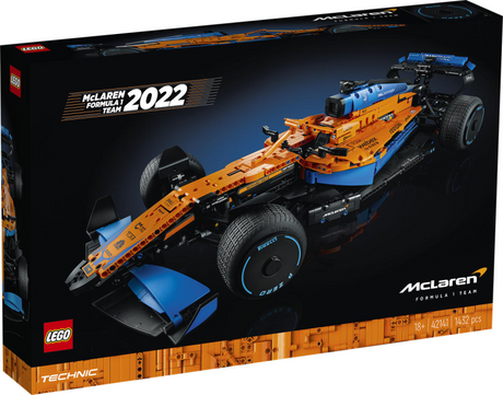 Zestaw Lego Tech McLaren Formula 1 2022 samochód wyścigowy dla dorosłych - 42141