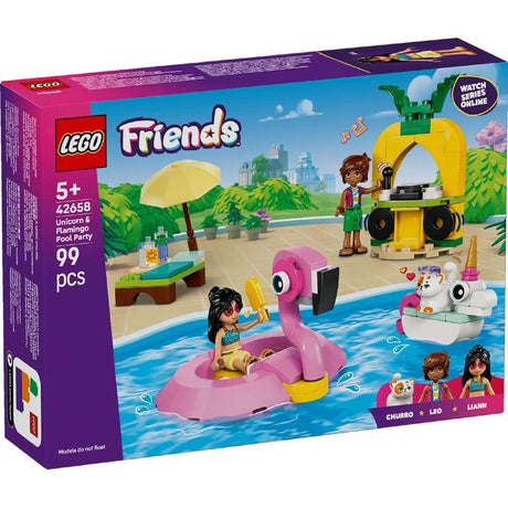 Lego Friends 42658 Impreza przy basenie z flamingiem i jednorożcem