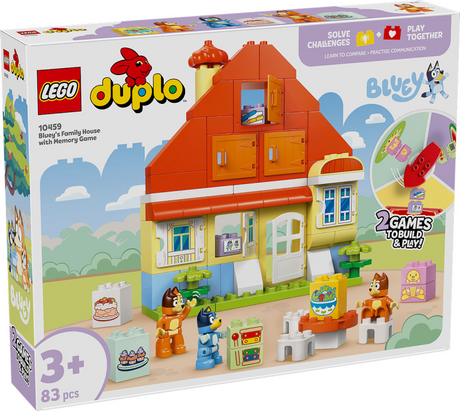 Lego ® duplo® Bluey: Dom Bluey i jej rodzina z grą pamięciową - 10459