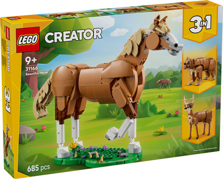 Lego® Creator 3w1 piękny koń, zestaw do budowania zwierząt – 31166