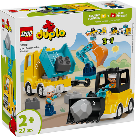 LEGO Duplo Town 10475 Pojazdy budowlane 3w1