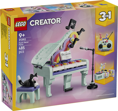 Lego Creator Pianino 3 w 1 z kotem, radiem i gramofonem dla dzieci 31392