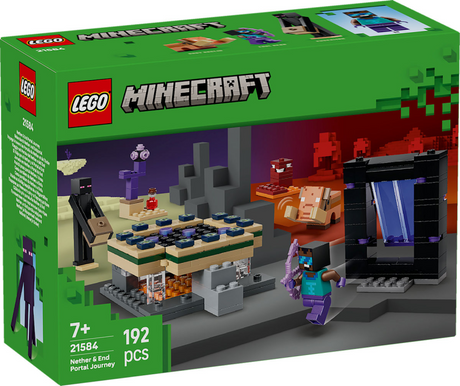 Lego Minecraft 21584 Podróż do Netheru i portalu końcowego