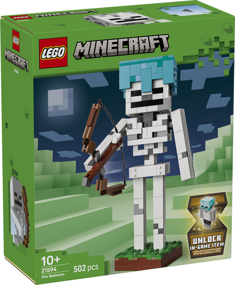 Lego ® Minecraft® szkielet - dekoracyjne zabawki do gier - zestaw do budowania modeli - gadżety do gier dla dzieci od 10 lat - 21594
