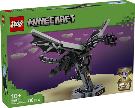 Lego Minecraft Smok Kresu zabawki smoków dla dzieci i dekoracja pokoju dziecięcego 21595