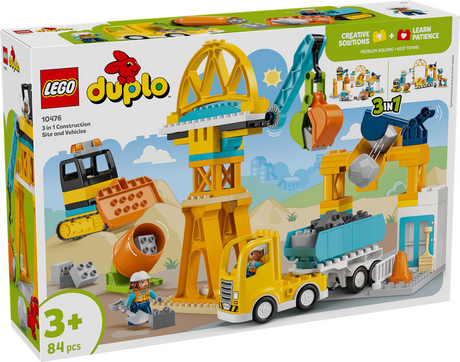 LEGO Duplo Town 10476 Plac budowy i pojazdy 3w1