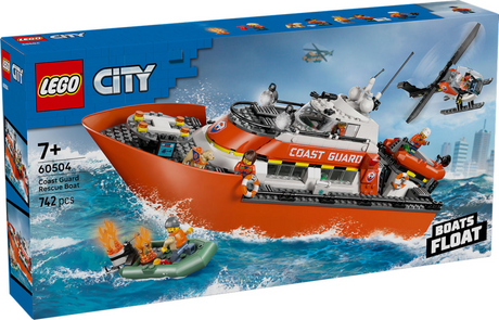 Lego City Exploration 60504 Łódź ratunkowa straży przybrzeżnej z helikopterem