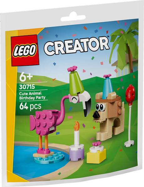 Lego creator - urocze zwierzęce konstrukcyjne zabawki urodzinowe (30715)