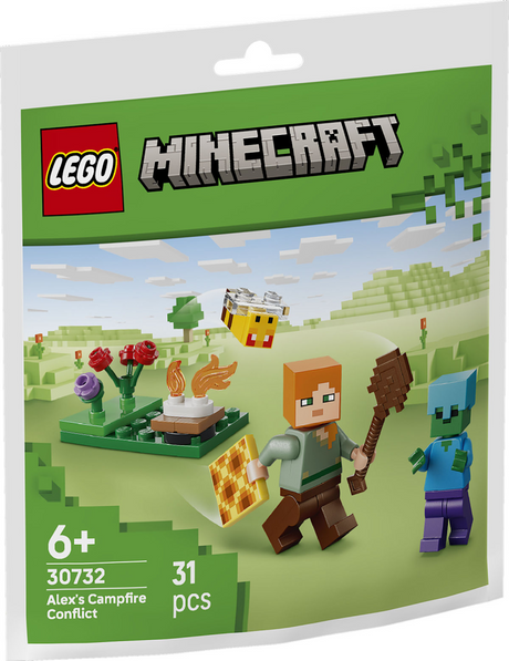 Lego Minecraft 30732 Alex i bitwa przy ognisku