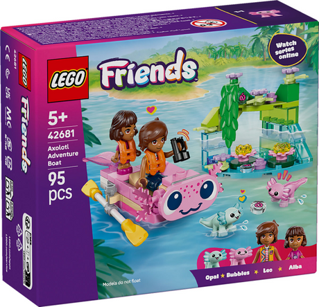 Lego Friends Zestaw do budowania łodzi przygodowej z Aksolotlem – zabawka – 42681